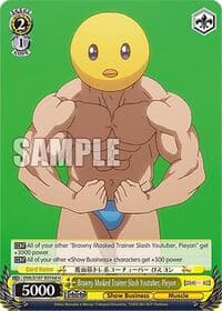 Brawny Masked Trainer Slash Youtuber, Pieyon (D) - [OSHI NO KO] - Weiss Schwarz card
