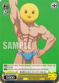 Brawny Masked Trainer Slash Youtuber, Pieyon (E) - [OSHI NO KO] - Weiss Schwarz card