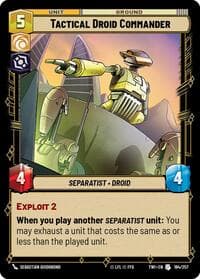Tactical Droid Commander - Twilight of the Republic - Star Wars: Unlimited card