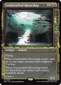 Unidentified Hovership (Showcase) - Duskmourn: House of Horror - Magic: The Gathering card