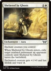 Sheltered by Ghosts - Duskmourn: House of Horror - Magic: The Gathering card
