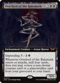 Overlord of the Balemurk (Extended Art) - Duskmourn: House of Horror - Magic: The Gathering card