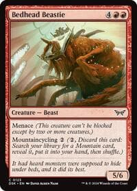 Bedhead Beastie - Duskmourn: House of Horror - Magic: The Gathering card