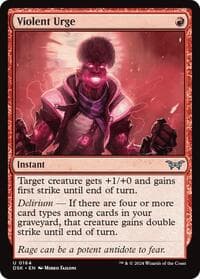 Violent Urge - Duskmourn: House of Horror - Magic: The Gathering card