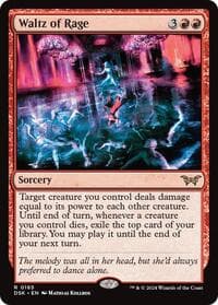 Waltz of Rage - Duskmourn: House of Horror - Magic: The Gathering card