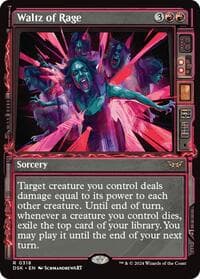 Waltz of Rage (Showcase) - Duskmourn: House of Horror - Magic: The Gathering card