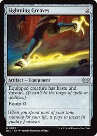 Lightning Greaves - Commander: Duskmourn: House of Horror - Magic: The Gathering card