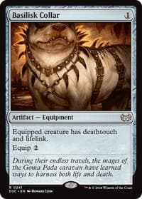Basilisk Collar - Commander: Duskmourn: House of Horror - Magic: The Gathering card