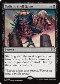 Sadistic Shell Game - Commander: Duskmourn: House of Horror - Magic: The Gathering card
