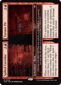 Spiked Corridor // Torture Pit - Commander: Duskmourn: House of Horror - Magic: The Gathering card