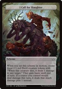 I Call for Slaughter (Full Art) - Archenemy: Duskmourn - Magic: The Gathering card