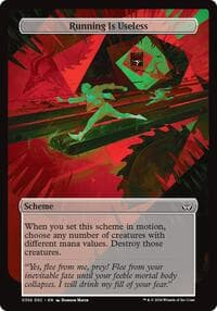 Running Is Useless (Full Art) - Archenemy: Duskmourn - Magic: The Gathering card