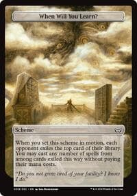 When Will You Learn? (Full Art) - Archenemy: Duskmourn - Magic: The Gathering card