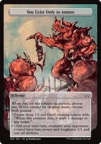 You Exist Only to Amuse (Full Art) - Archenemy: Duskmourn - Magic: The Gathering card