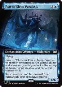 Fear of Sleep Paralysis (Extended Art) - Commander: Duskmourn: House of Horror - Magic: The Gathering card