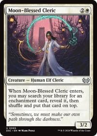 Moon-Blessed Cleric - Commander: Duskmourn: House of Horror - Magic: The Gathering card