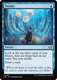 Ponder - Commander: Duskmourn: House of Horror - Magic: The Gathering card