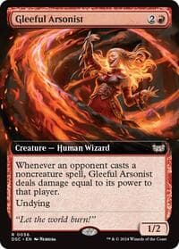 Gleeful Arsonist (Extended Art) - Commander: Duskmourn: House of Horror - Magic: The Gathering card