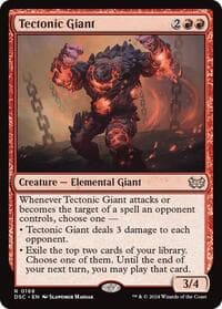 Tectonic Giant - Commander: Duskmourn: House of Horror - Magic: The Gathering card