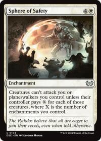 Sphere of Safety - Commander: Duskmourn: House of Horror - Magic: The Gathering card