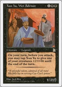 Xun Yu, Wei Advisor - Portal Three Kingdoms - Magic: The Gathering card
