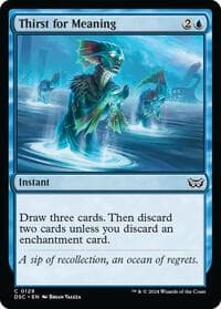 Thirst for Meaning - Commander: Duskmourn: House of Horror - Magic: The Gathering card