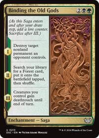Binding the Old Gods - Commander: Duskmourn: House of Horror - Magic: The Gathering card