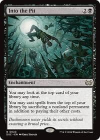 Into the Pit - Commander: Duskmourn: House of Horror - Magic: The Gathering card