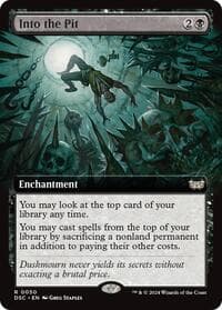 Into the Pit (Extended Art) - Commander: Duskmourn: House of Horror - Magic: The Gathering card