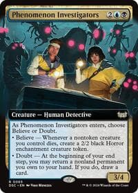 Phenomenon Investigators (Extended Art) - Commander: Duskmourn: House of Horror - Magic: The Gathering card