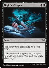 Night's Whisper - Commander: Duskmourn: House of Horror - Magic: The Gathering card