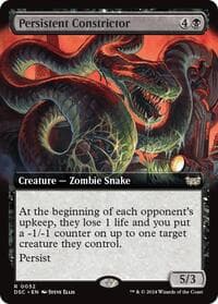 Persistent Constrictor (Extended Art) - Commander: Duskmourn: House of Horror - Magic: The Gathering card