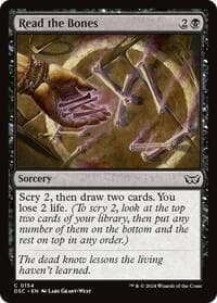 Read the Bones - Commander: Duskmourn: House of Horror - Magic: The Gathering card