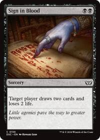 Sign in Blood - Commander: Duskmourn: House of Horror - Magic: The Gathering card