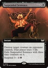Suspended Sentence (Extended Art) - Commander: Duskmourn: House of Horror - Magic: The Gathering card