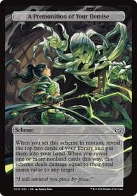 A Premonition of Your Demise (Full Art) - Archenemy: Duskmourn - Magic: The Gathering card