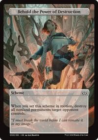 Behold the Power of Destruction (Full Art) - Archenemy: Duskmourn - Magic: The Gathering card