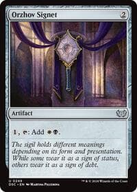 Orzhov Signet - Commander: Duskmourn: House of Horror - Magic: The Gathering card
