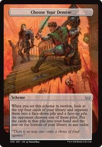 Choose Your Demise (Full Art) - Archenemy: Duskmourn - Magic: The Gathering card