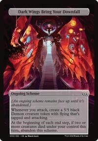 Dark Wings Bring Your Downfall (Full Art) - Archenemy: Duskmourn - Magic: The Gathering card