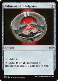 Talisman of Indulgence - Commander: Duskmourn: House of Horror - Magic: The Gathering card