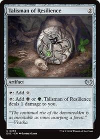 Talisman of Resilience - Commander: Duskmourn: House of Horror - Magic: The Gathering card