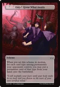 Only I Know What Awaits (Full Art) - Archenemy: Duskmourn - Magic: The Gathering card