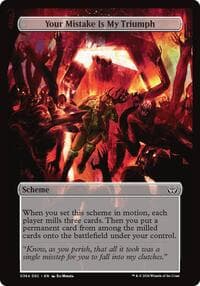 Your Mistake Is My Triumph (Full Art) - Archenemy: Duskmourn - Magic: The Gathering card