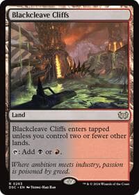 Blackcleave Cliffs - Commander: Duskmourn: House of Horror - Magic: The Gathering card
