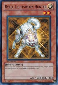 Ryko, Lightsworn Hunter - Structure Deck: Dragons Collide - YuGiOh card