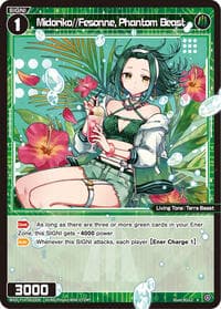 Midoriko//Fesonne, Phantom Beast - Fesonne Diva - WIXOSS card