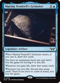 Marina Vendrell's Grimoire - Duskmourn: House of Horror - Magic: The Gathering card