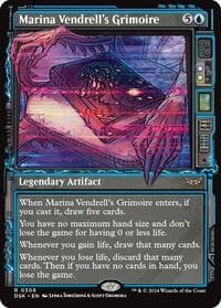 Marina Vendrell's Grimoire (Showcase) - Duskmourn: House of Horror - Magic: The Gathering card