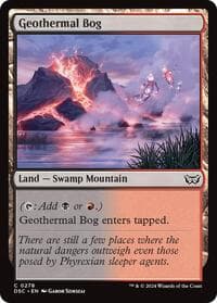Geothermal Bog - Commander: Duskmourn: House of Horror - Magic: The Gathering card
